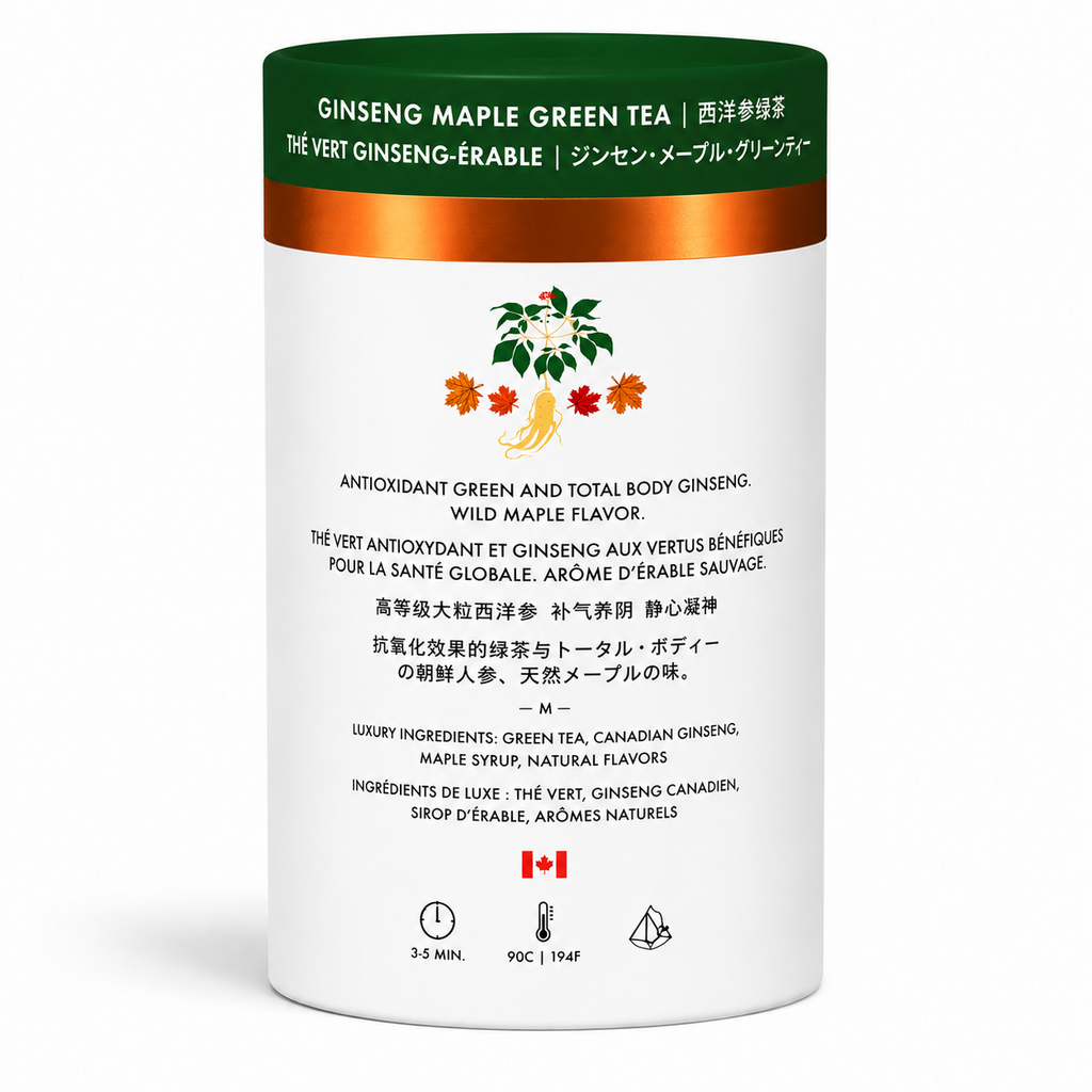 Maple Ginseng Luxury Green Tea - 24ct