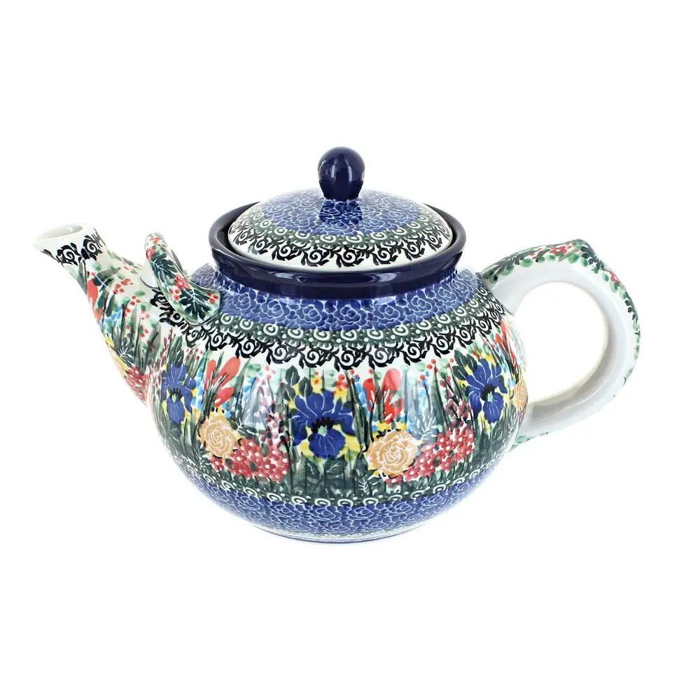 Blue Summer Blooms Teapot