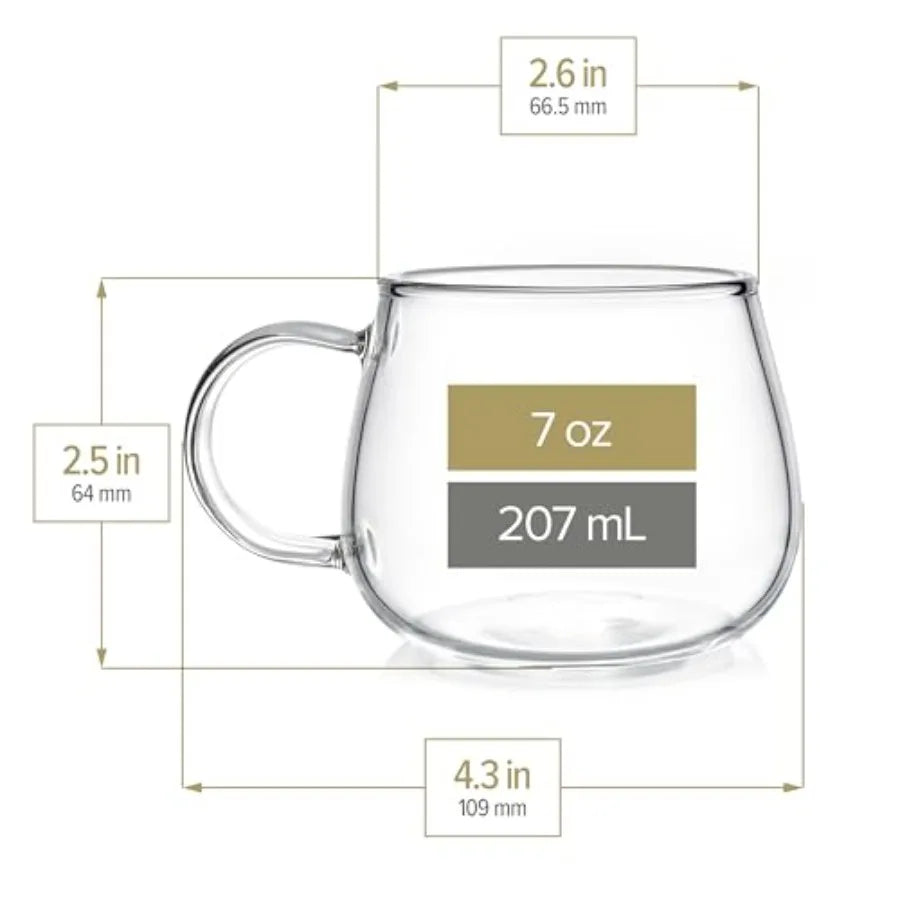 Glass Teapot & Cup Set