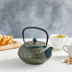 Sage Green Cast Iron Teapot