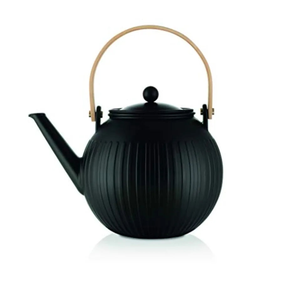 Matte Black Porcelain Teapot