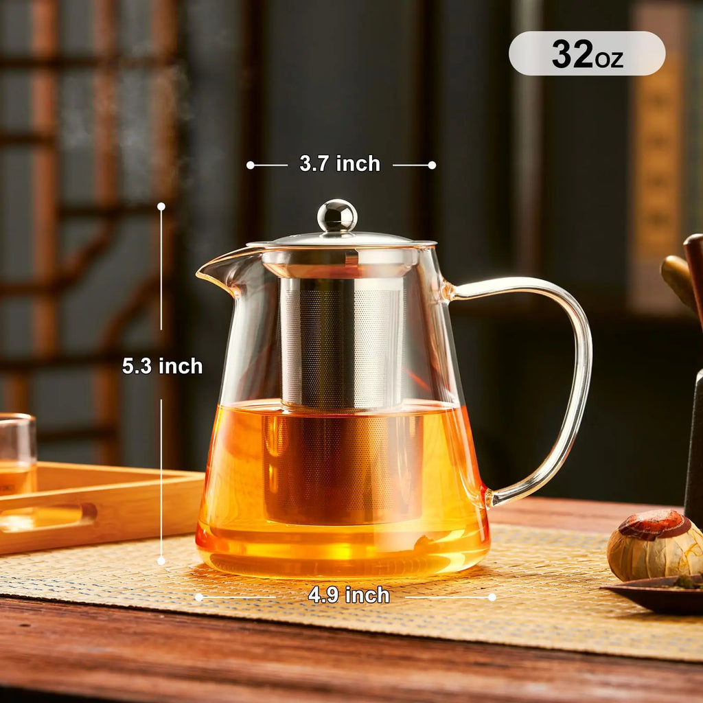 Glass Teapot with Removable Infuser