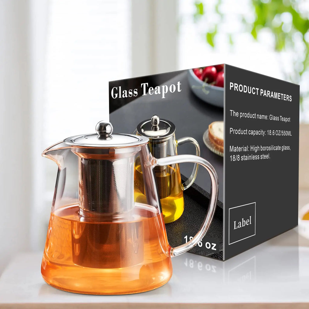 Glass Teapot with Removable Infuser