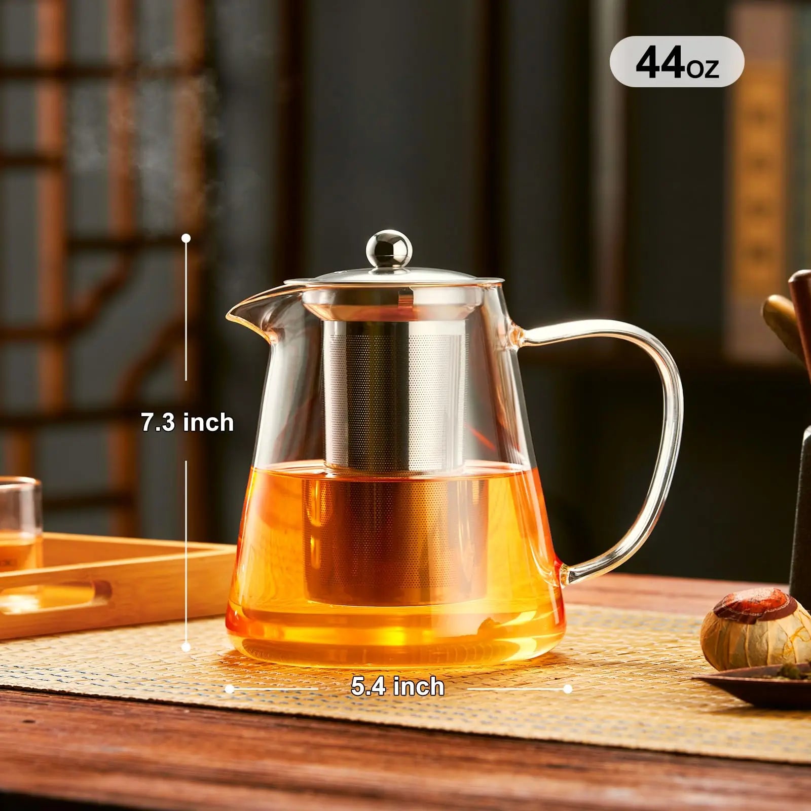 Glass Teapot with Removable Infuser