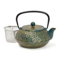 Sage Green Cast Iron Teapot