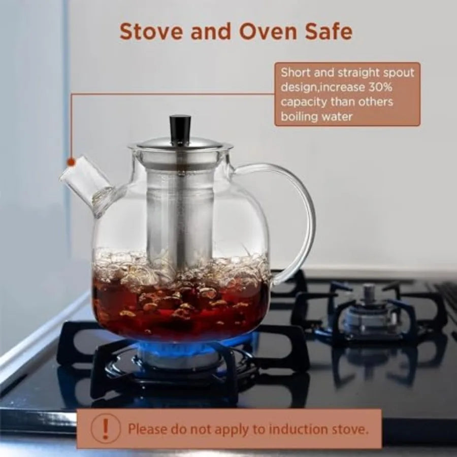 50oz Glass Teapot with Infuser