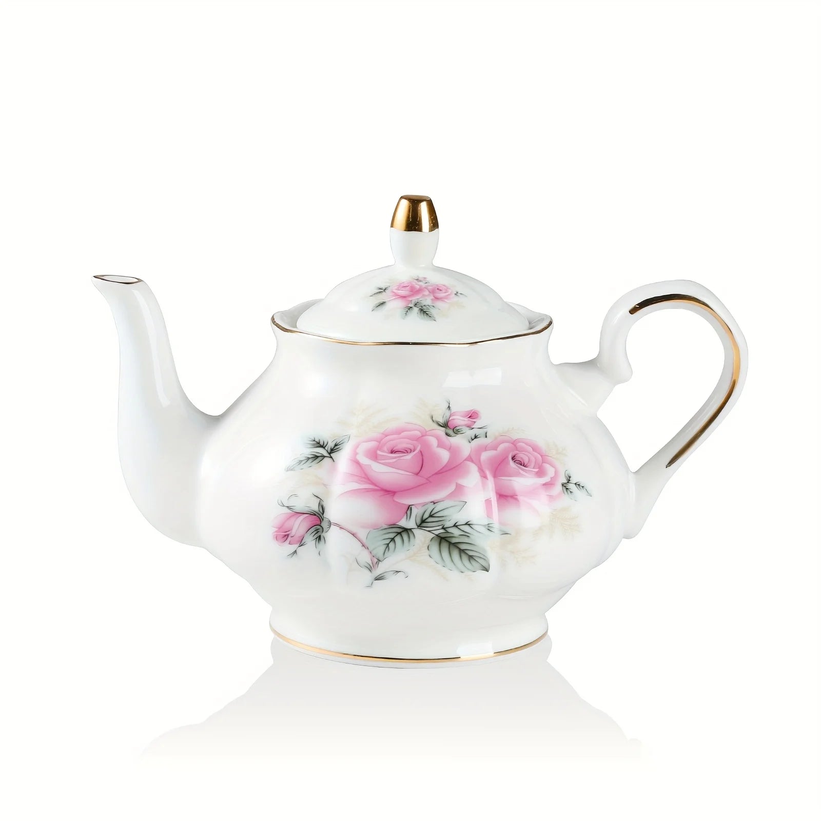 Floral Ceramic Teapot with Infuser