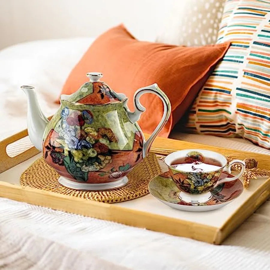 Van Gogh Bone China Teapot