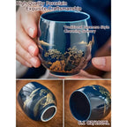Japanese Blue Porcelain Tea Set