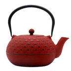 Red Cast Iron Teapot